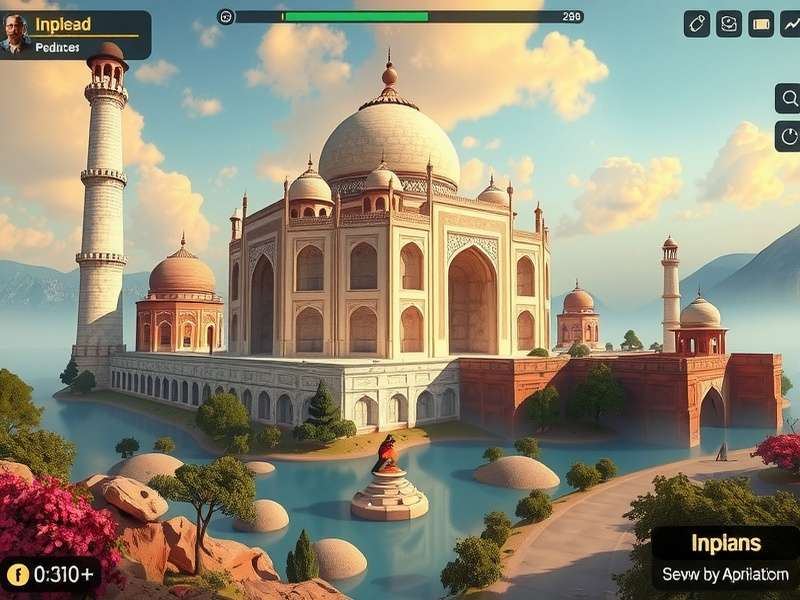 Desi Cumin Explorer gameplay screenshot showing Indian landscapes